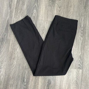 Hilary Radley Size 8 Black Yoga Feel Pull On Dress Pant Straight Leg
